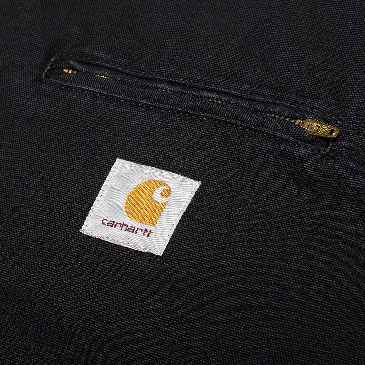 Carhartt WIP - OG Detroit Jacket
Style # I035614-00E
Color : Black / Black (Stone Canvas)
