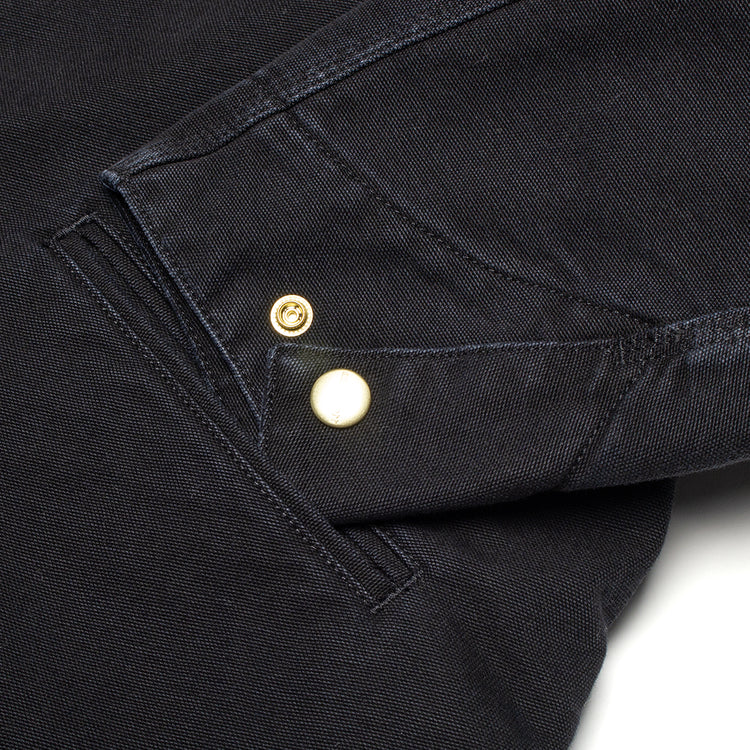 Carhartt WIP - OG Detroit Jacket
Style # I035614-00E
Color : Black / Black (Stone Canvas)