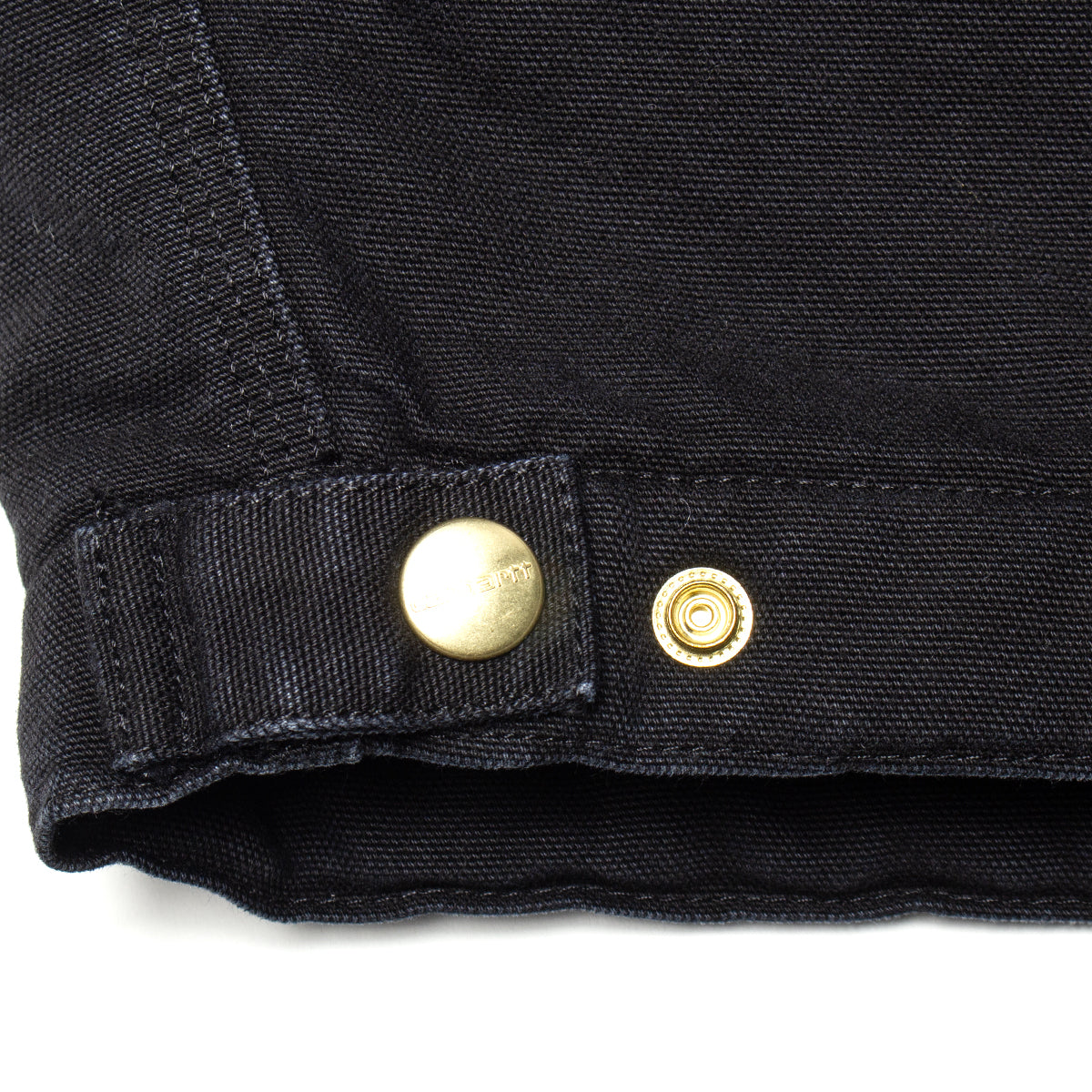 Carhartt WIP - OG Detroit Jacket
Style # I035614-00E
Color : Black / Black (Stone Canvas)