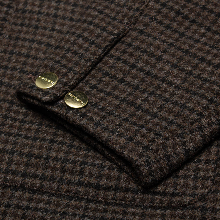 Carhartt WIP - Lowis Houndstooth Chore Coat
Style # I035344-35M
Color : Vitola Heather