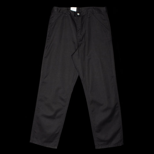 Carhartt WIP - Simple Pant
Style # I034907-8902
Color : Black (Rinsed)