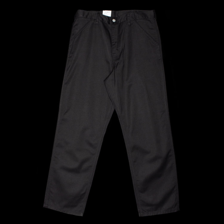 Carhartt WIP - Simple Pant
Style # I034907-8902
Color : Black (Rinsed)