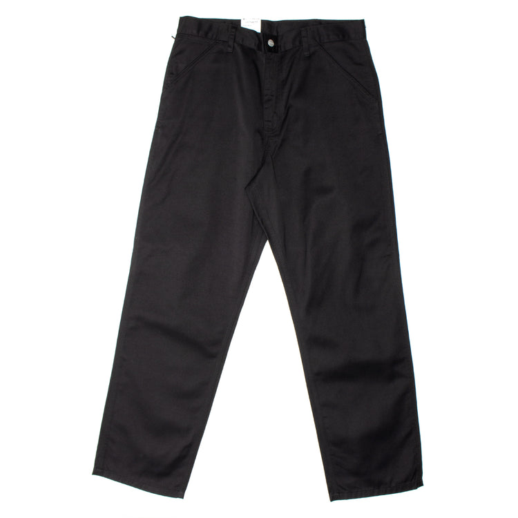 Carhartt WIP - Simple Pant
Style # I034907-8902
Color : Black (Rinsed)
