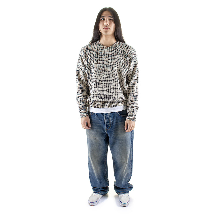 Mesh Print Sweater