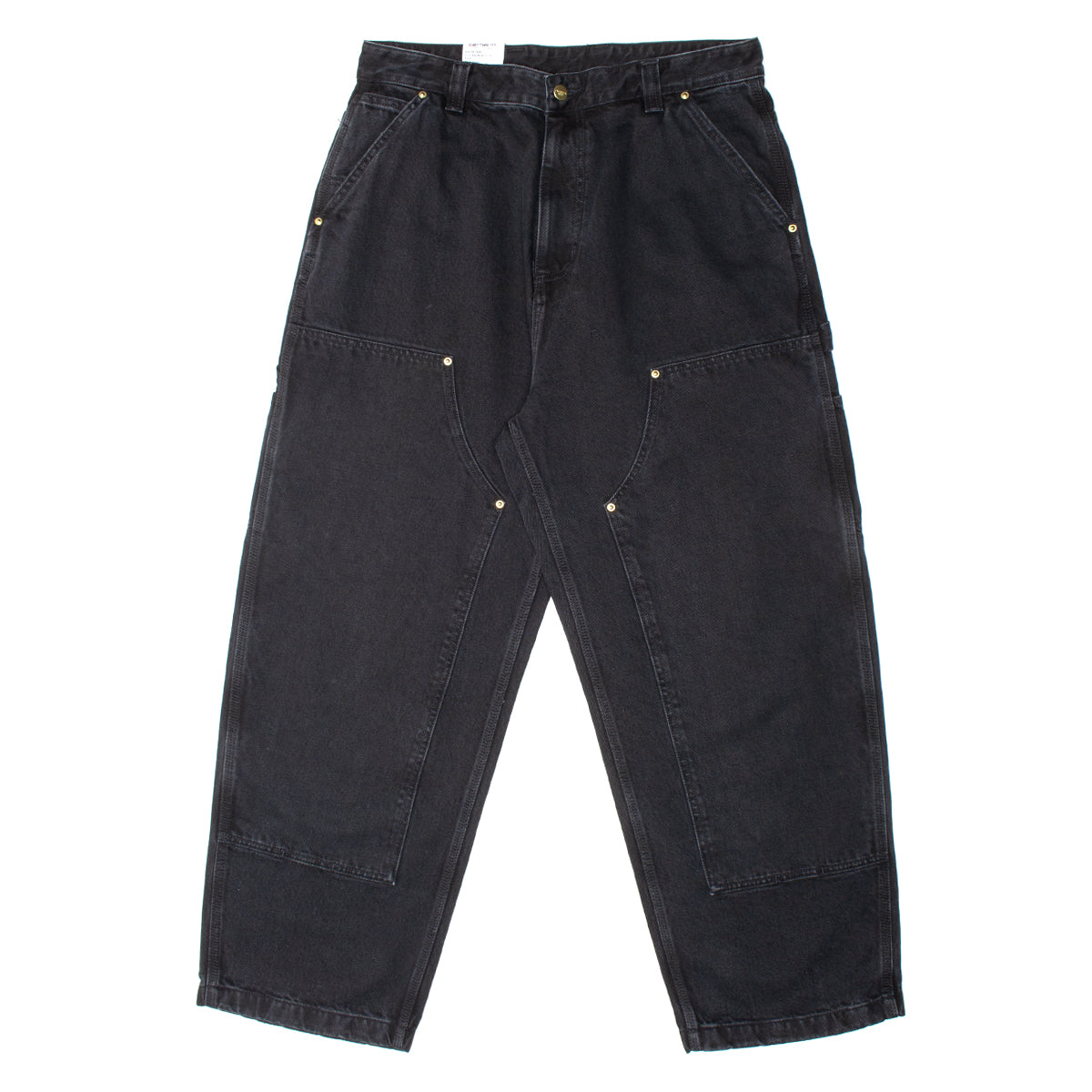 Carhartt WIP - Nash Double Knee Pant
Style # I032106-8906
Color : Black (Stone Washed)