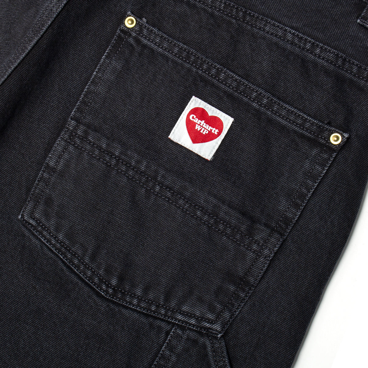 Carhartt WIP - Nash Double Knee Pant
Style # I032106-8906
Color : Black (Stone Washed)