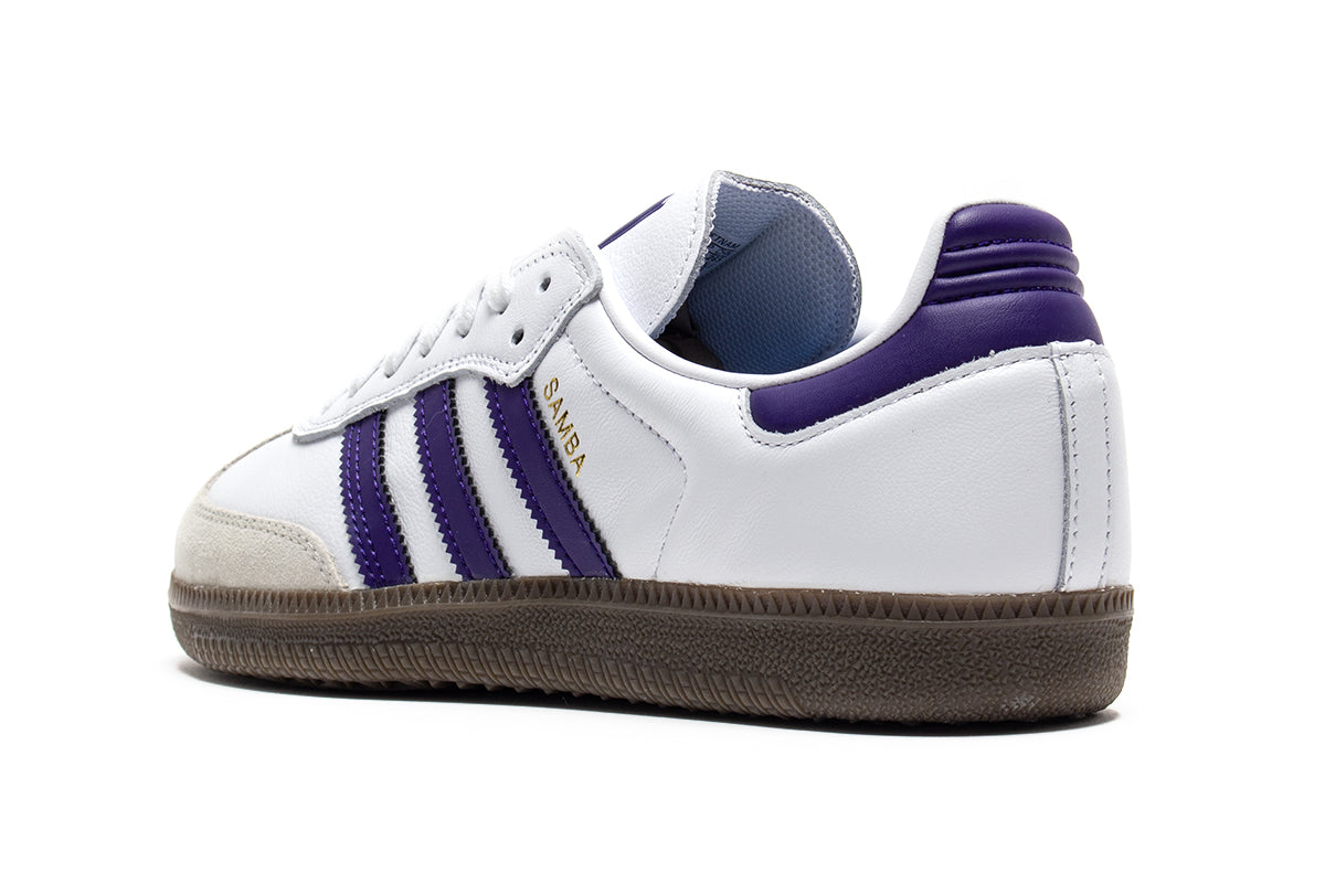 Adidas |&nbsp;Samba ADV
Style # IE6613
Color : Cloud White / Collegiate Purple