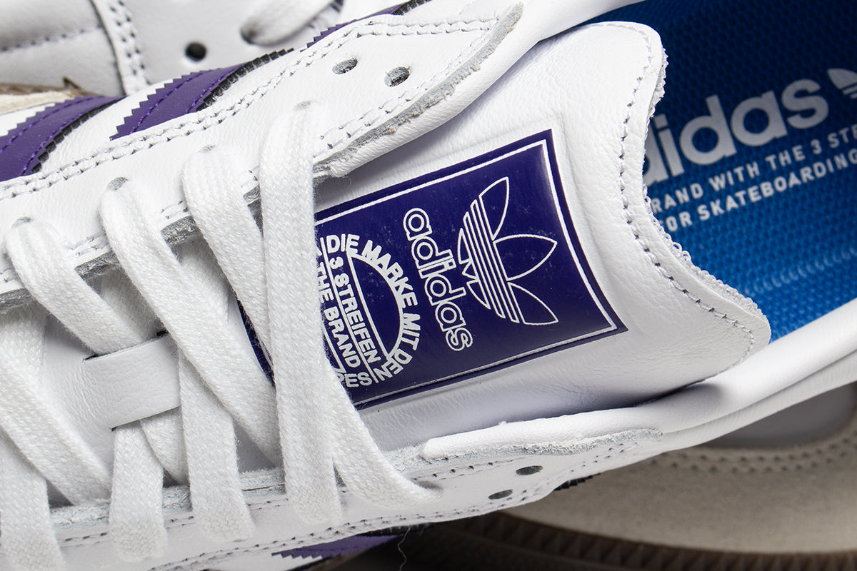 Samba ADV Shoes - Cloud White / Collegiate Purple / Gold Metallic 5 Samba ADV Shoes - Cloud White / Collegiate Purple / Gold Metallic 5