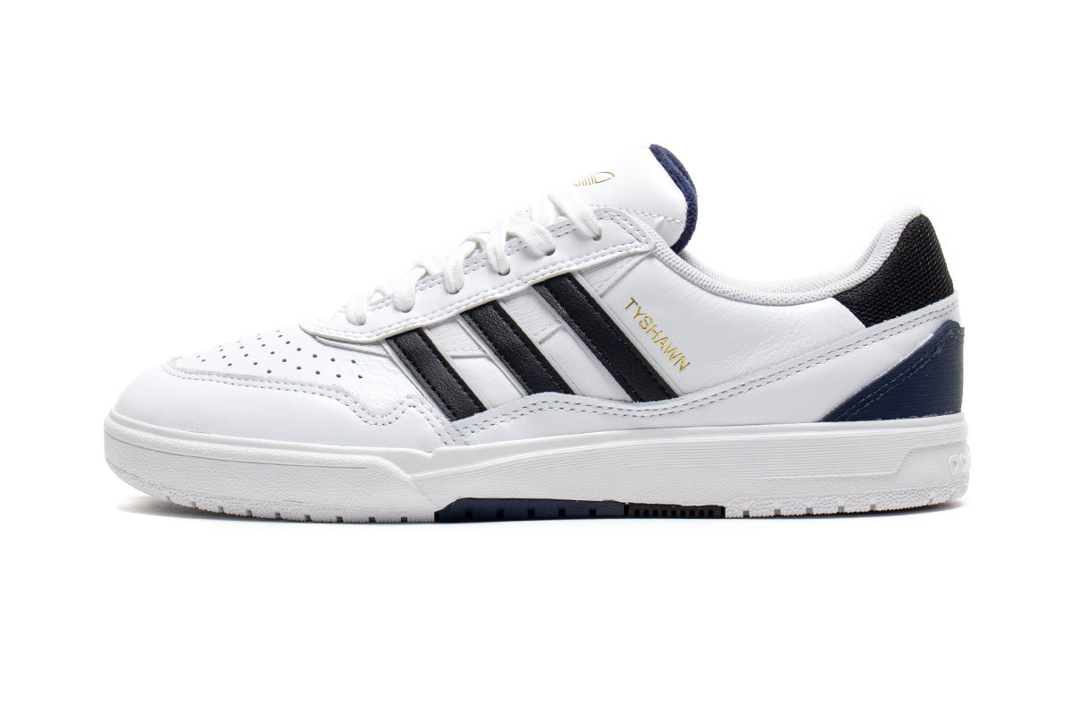 Adidas | Tyshawn II&nbsp;
Style # IF9710
Color : Cloud White / Core Black / Collegiate Navy