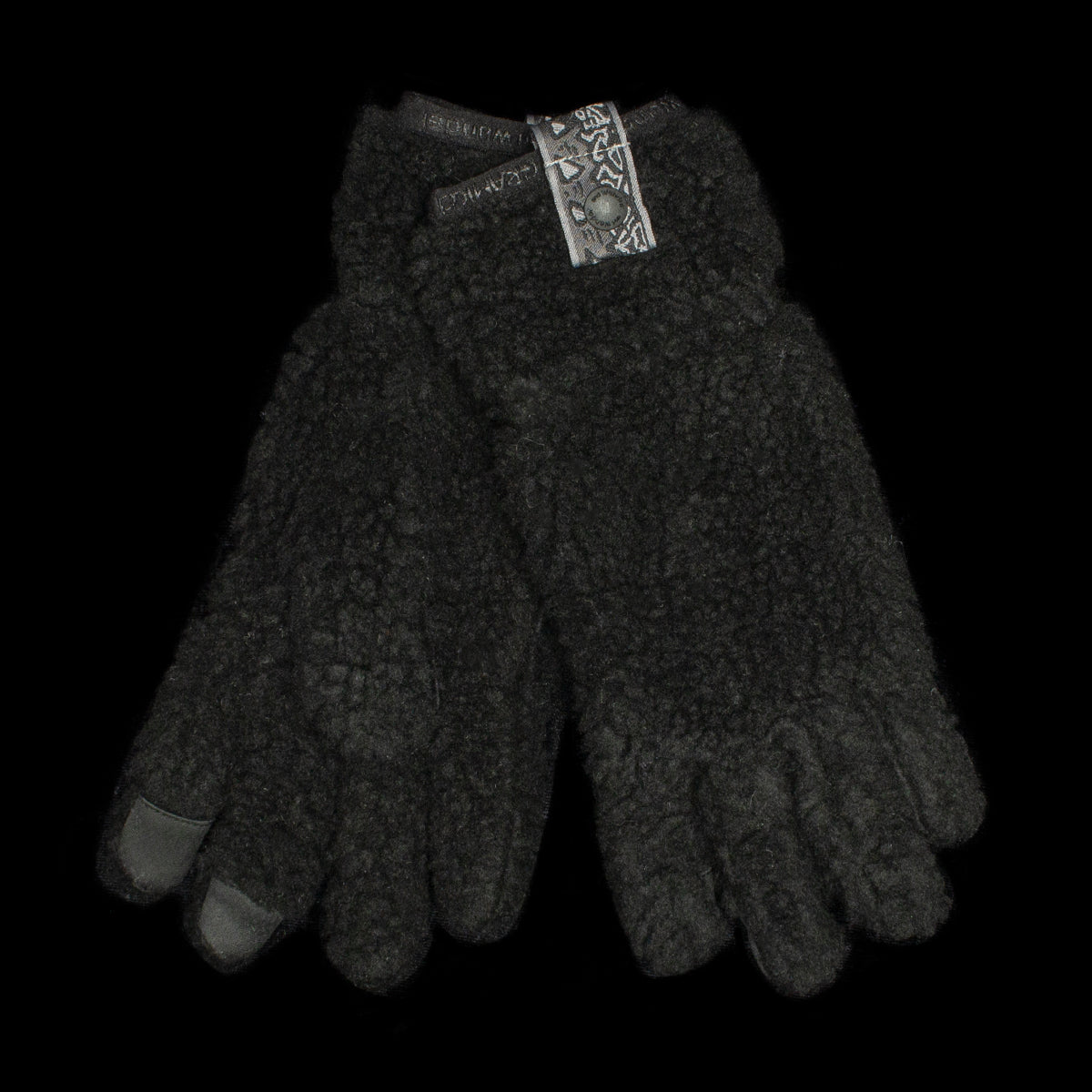 Gramicci x And Wander | JQ Tape Fleece Gloves
Color : Black