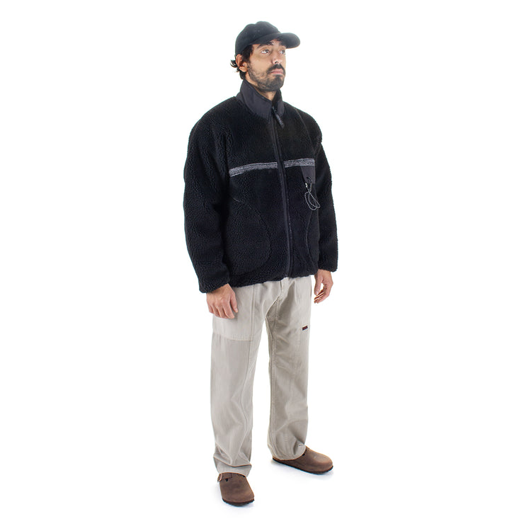 Gramicci x And Wander | JQ Tape Fleece Jacket
Color : Black