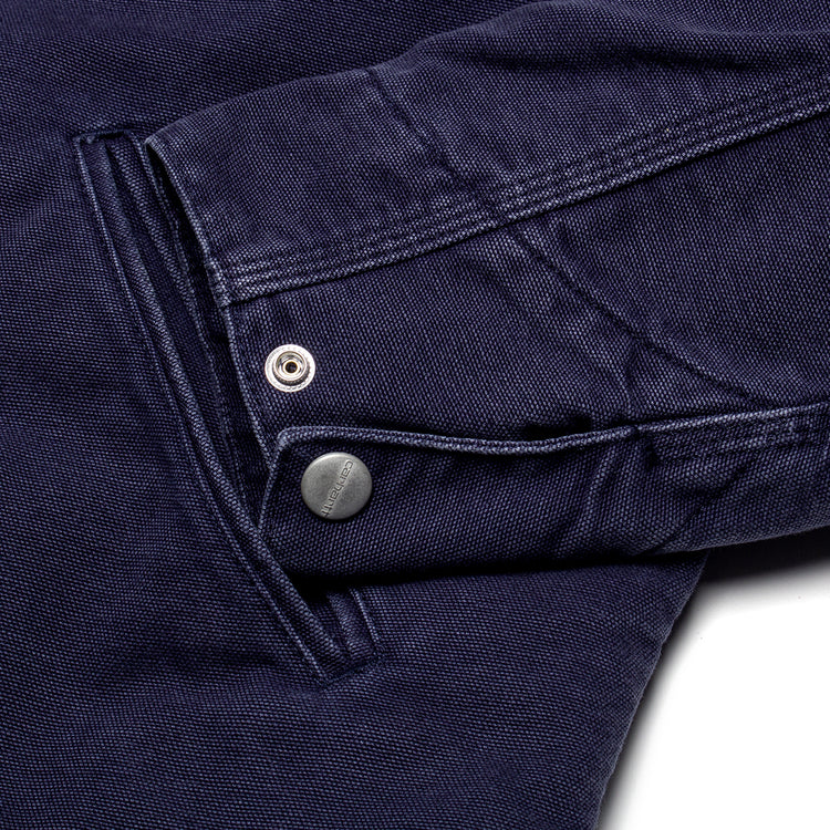Carhartt WIP - Women's OG Detroit Jacket
Style # I035672-3DT
Color : Dark Navy / Black (Stone Canvas)