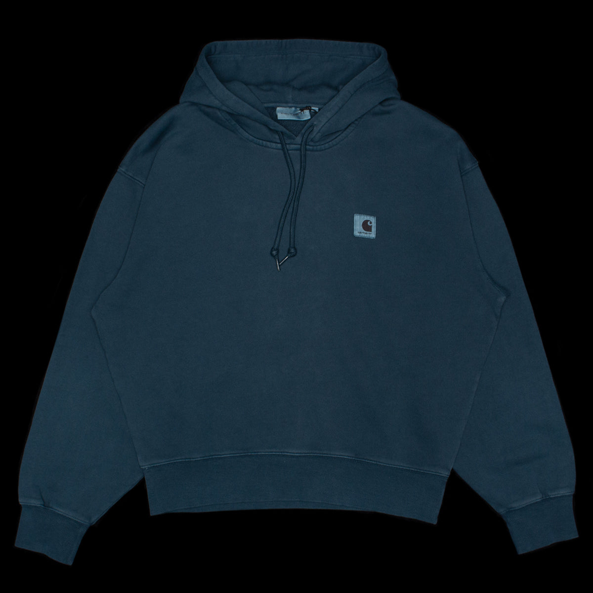 Carhartt WIP - Women's Hooded Nelson Sweatshirt
Style # I032741-0AU
Color : Deep Lagoon