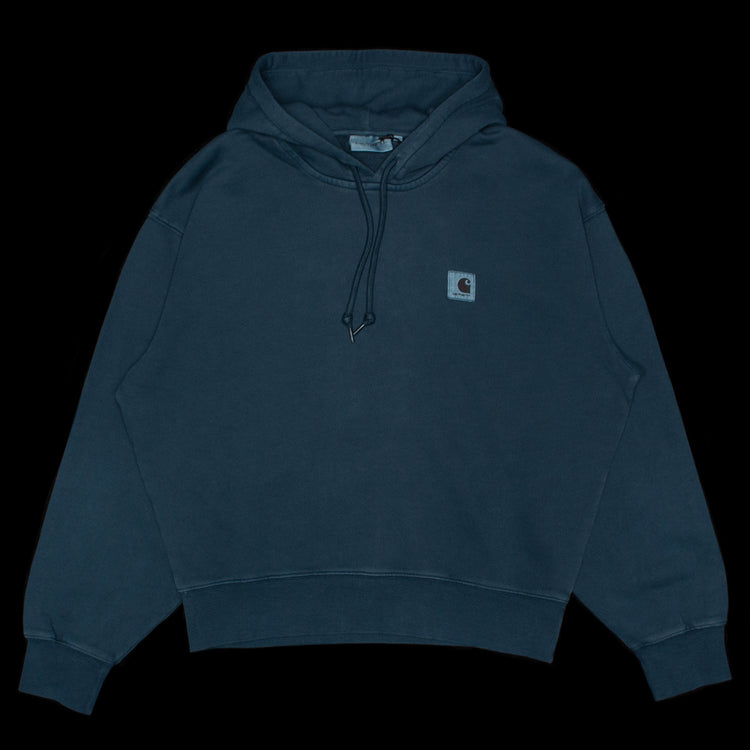 Carhartt WIP - Women's Hooded Nelson Sweatshirt
Style # I032741-0AU
Color : Deep Lagoon