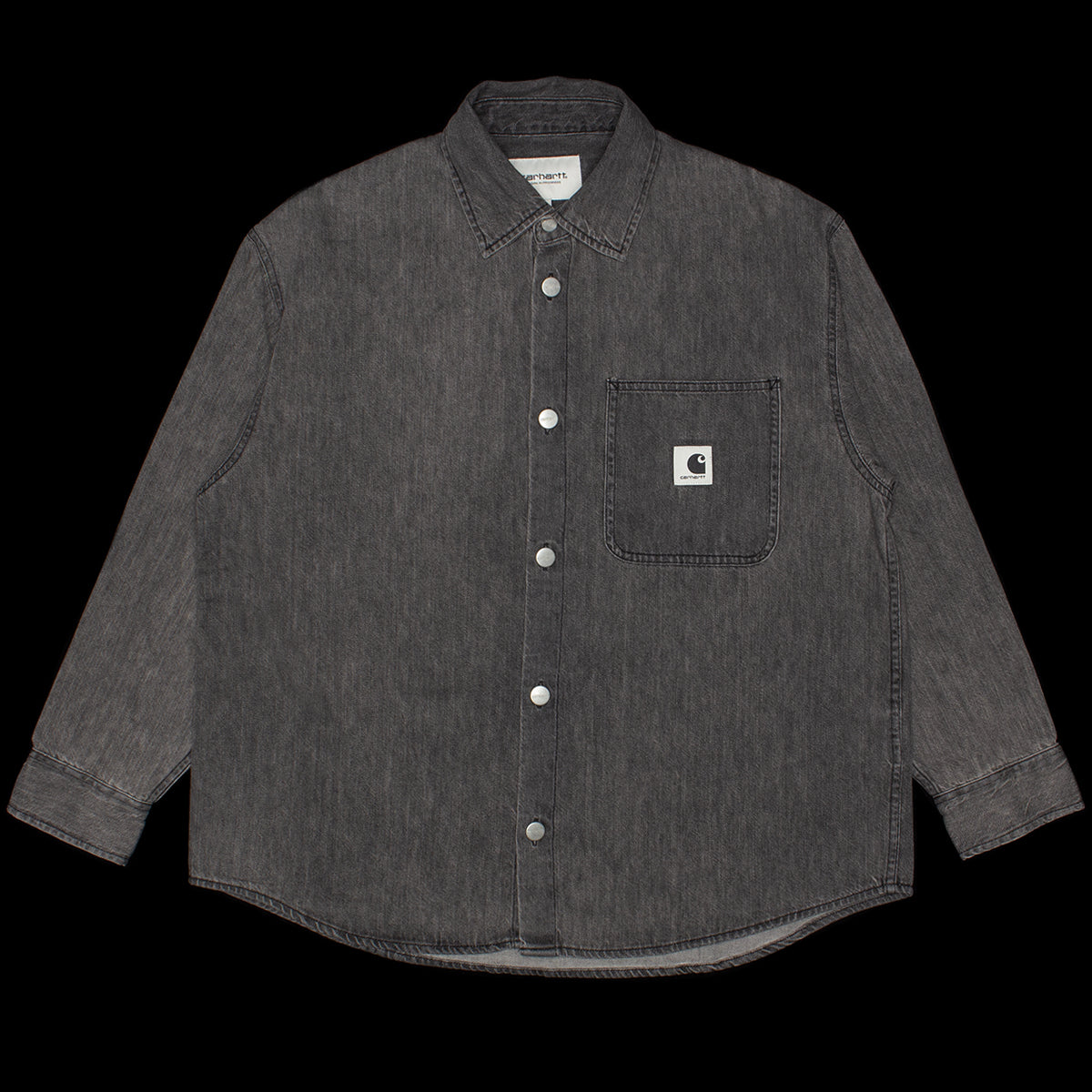 Carhartt WIP - Women's Marly Shirt
Style # I035584-89
Color : Black (Bleached)