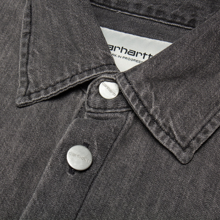 Carhartt WIP - Women's Marly Shirt
Style # I035584-89
Color : Black (Bleached)