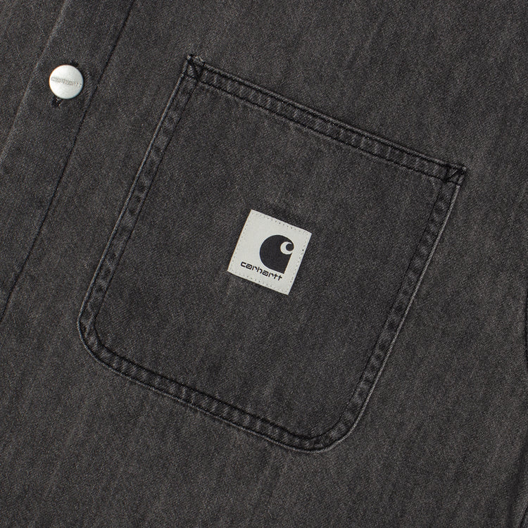 Carhartt WIP - Women's Marly Shirt
Style # I035584-89
Color : Black (Bleached)