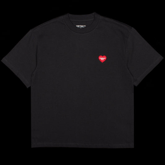 Carhartt WIP - Women's Heart Patch T-Shirt
Style # I032318-1V2
Color : Black / Red