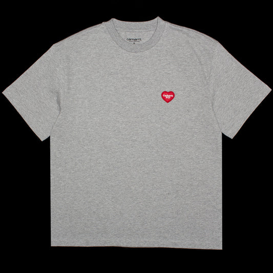 Carhartt WIP - Women's Heart Patch T-Shirt
Style # I032318-39N
Color : Grey Heather / Red