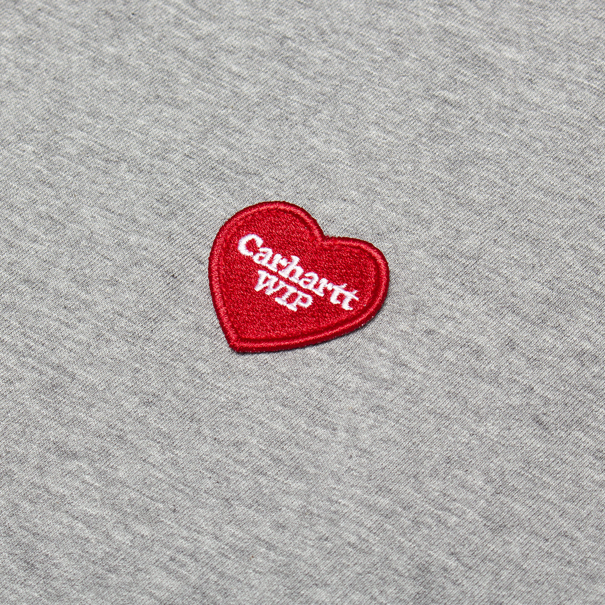Carhartt WIP - Women's Heart Patch T-Shirt
Style # I032318-39N
Color : Grey Heather / Red
