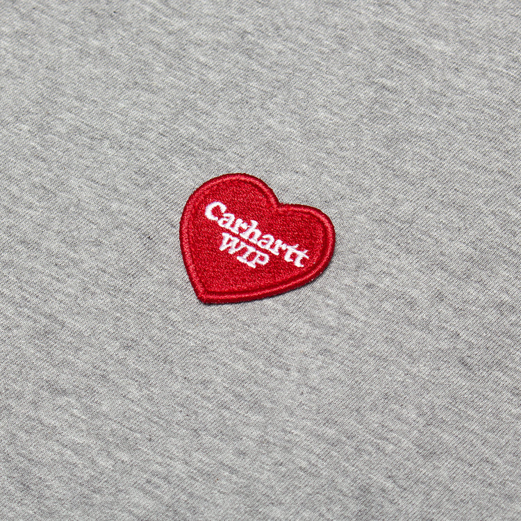 Carhartt WIP - Women's Heart Patch T-Shirt
Style # I032318-39N
Color : Grey Heather / Red