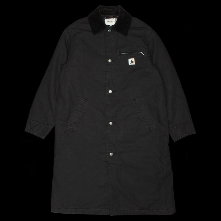 Carhartt WIP - Women's Webster Coat
Style # I035676-00E
Color : Black / Black (Stone Washed)