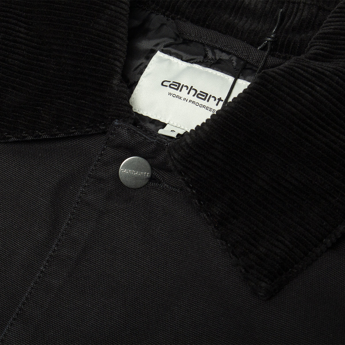 Carhartt WIP - Women's Webster Coat
Style # I035676-00E
Color : Black / Black (Stone Washed)