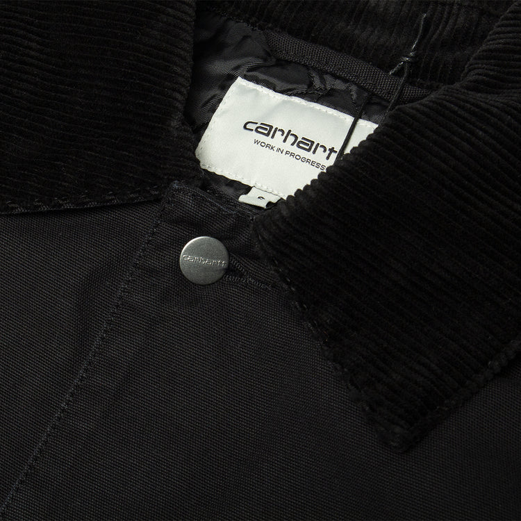 Carhartt WIP - Women's Webster Coat
Style # I035676-00E
Color : Black / Black (Stone Washed)