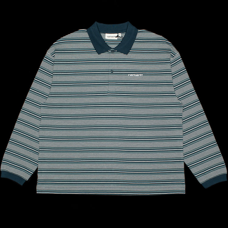 Carhartt WIP - Women's Largo L/S T-Shirt
Style # I035530-37H
Color : Striped Deep Lagoon