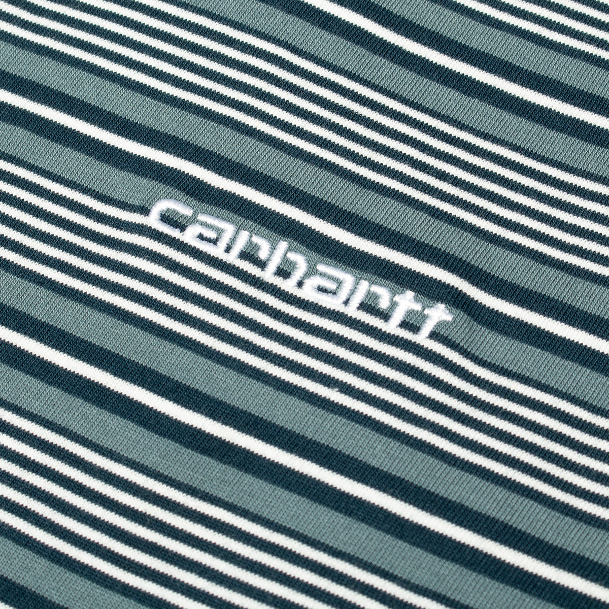 Carhartt WIP - Women's Largo L/S T-Shirt
Style # I035530-37H
Color : Striped Deep Lagoon