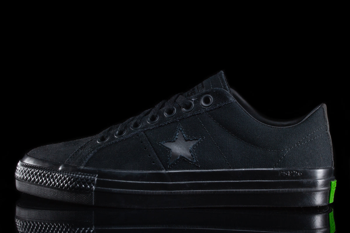 Converse | One Star Pro Ox Style # A07307C Color : Black / Sap Green