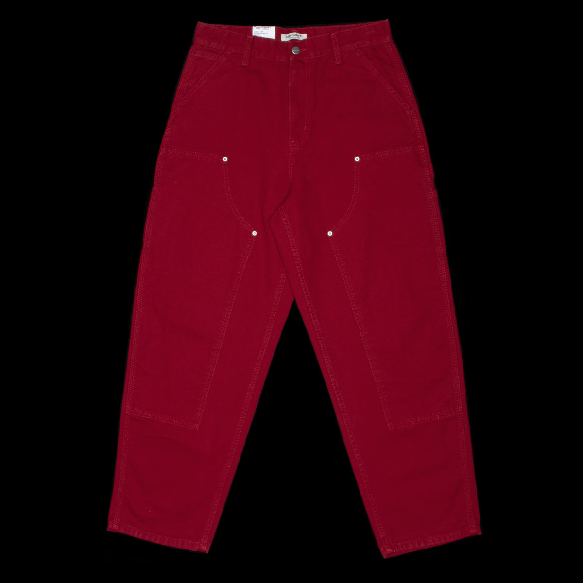 Carhartt WIP - Women's OG Double Knee Pant
Style # I035669-H806
Color : Scarlet (Stone Washed)