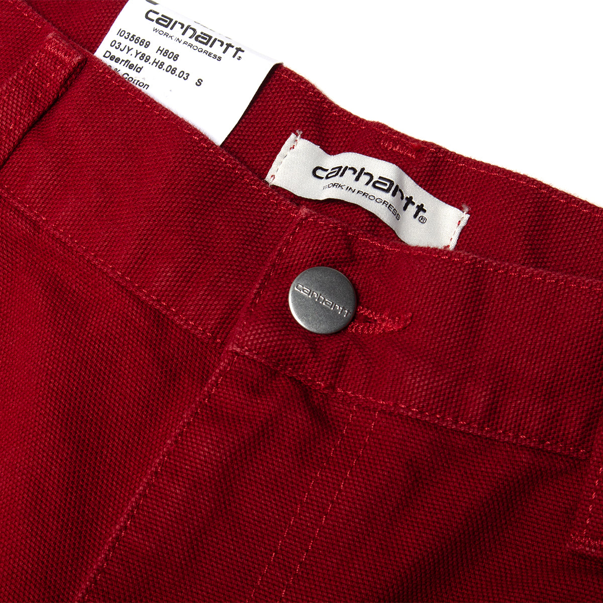 Carhartt WIP - Women's OG Double Knee Pant
Style # I035669-H806
Color : Scarlet (Stone Washed)