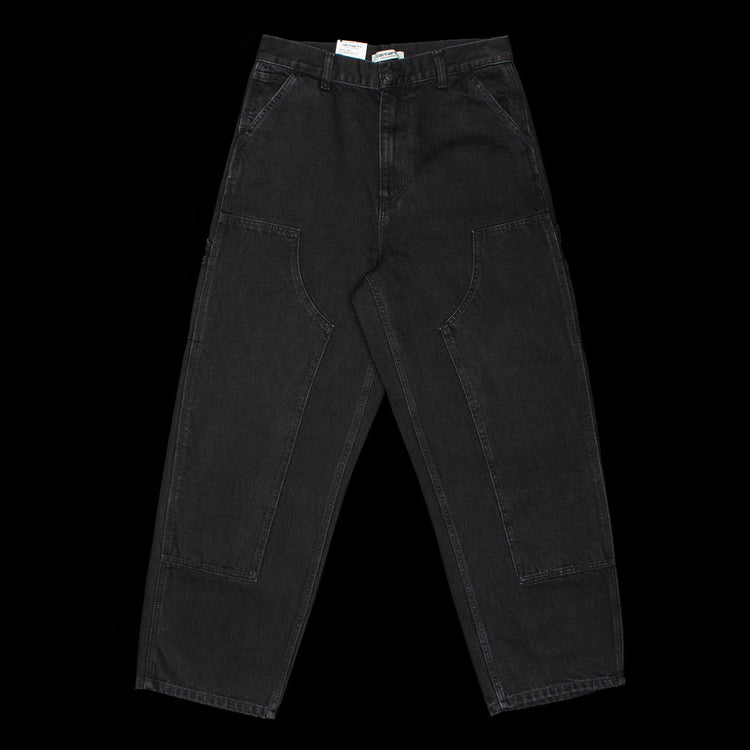 Carhartt WIP - Women's Brandon Double Knee Pant
Style # I034635-8906
Color : Black (Stone Washed)