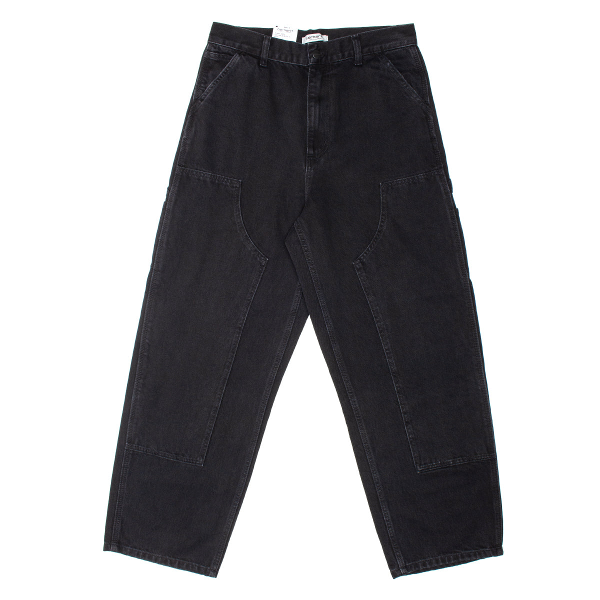 Carhartt WIP - Women's Brandon Double Knee Pant
Style # I034635-8906
Color : Black (Stone Washed)