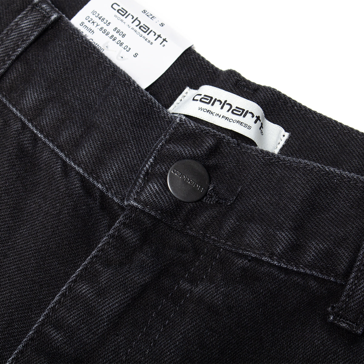 Carhartt WIP - Women's Brandon Double Knee Pant
Style # I034635-8906
Color : Black (Stone Washed)