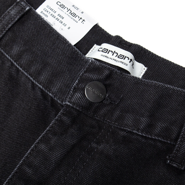 Carhartt WIP - Women's Brandon Double Knee Pant
Style # I034635-8906
Color : Black (Stone Washed)