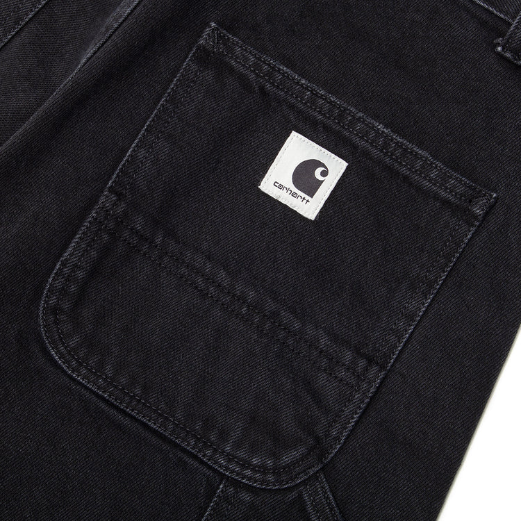 Carhartt WIP - Women's Brandon Double Knee Pant
Style # I034635-8906
Color : Black (Stone Washed)