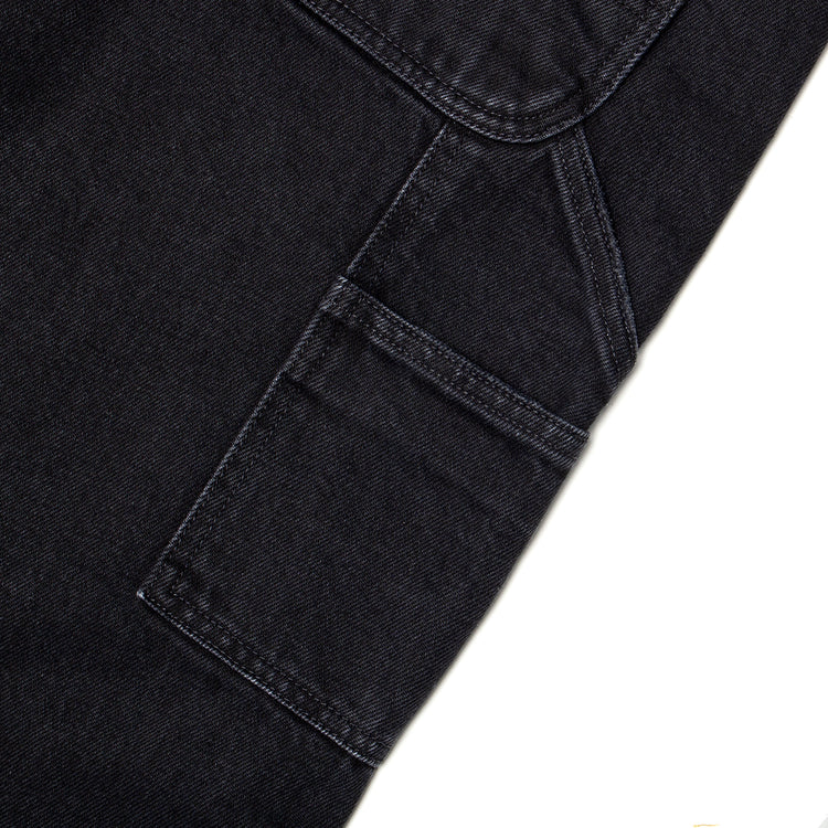 Carhartt WIP - Women's Brandon Double Knee Pant
Style # I034635-8906
Color : Black (Stone Washed)
