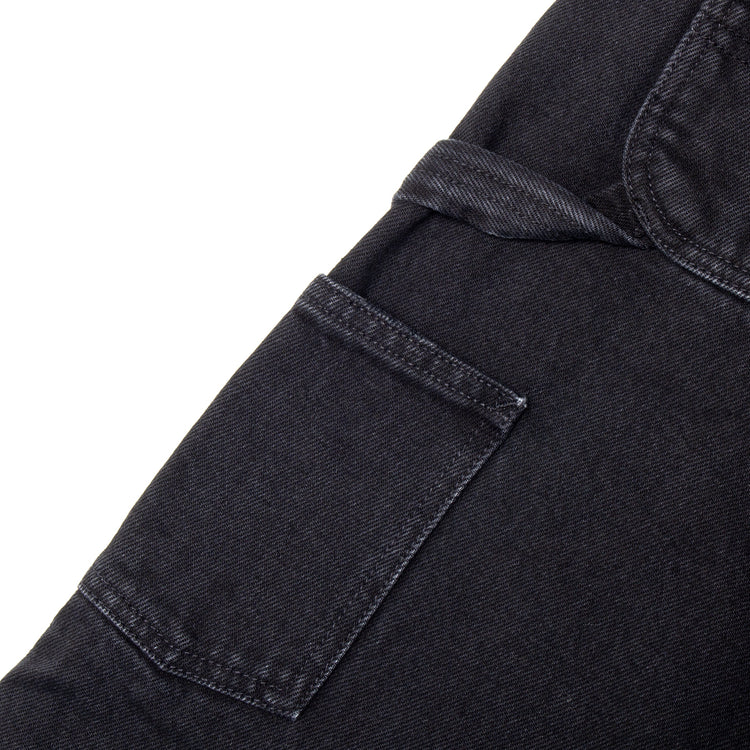 Carhartt WIP - Women's Brandon Double Knee Pant
Style # I034635-8906
Color : Black (Stone Washed)