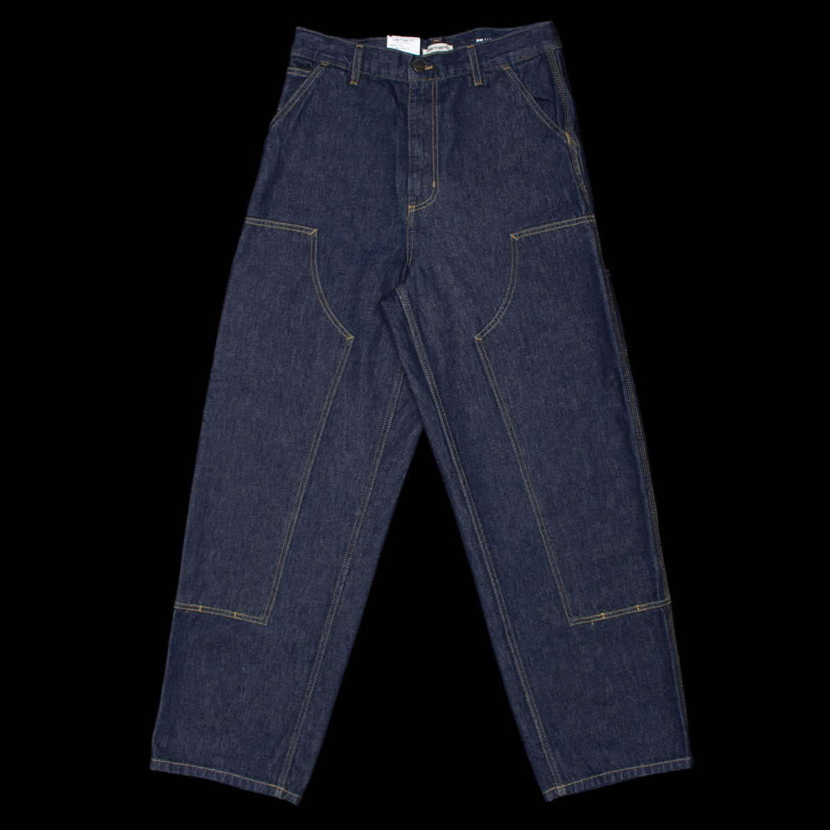 Carhartt WIP - Women's Brandon Double Knee Pant
Style # I034635-0102
Color : Blue (Rinsed)