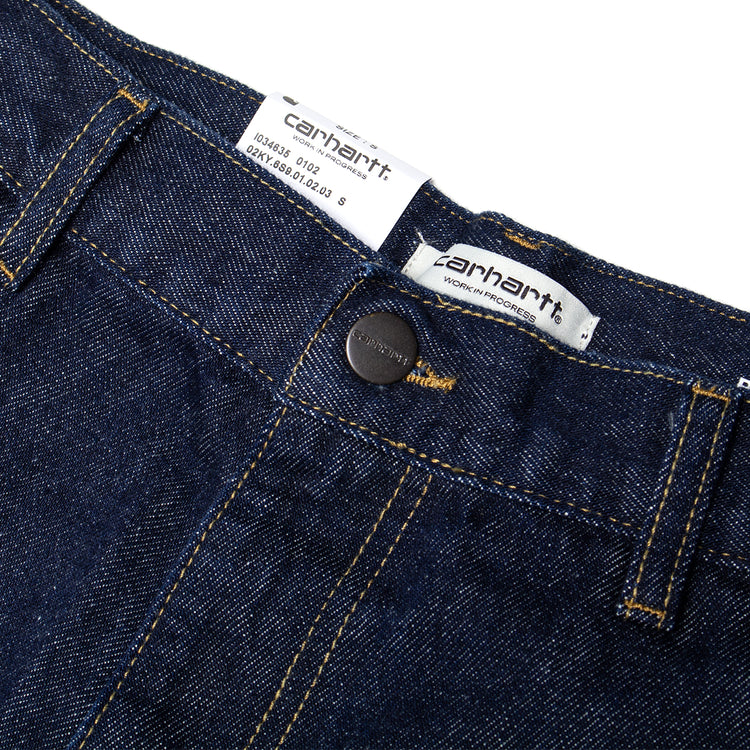 Carhartt WIP - Women's Brandon Double Knee Pant
Style # I034635-0102
Color : Blue (Rinsed)