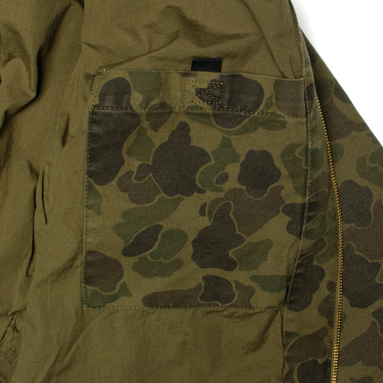 Carhartt WIP | Duck Detroit Jacket - Canvas
Style # I034281-2MQ
Color : Camo Duck / Green