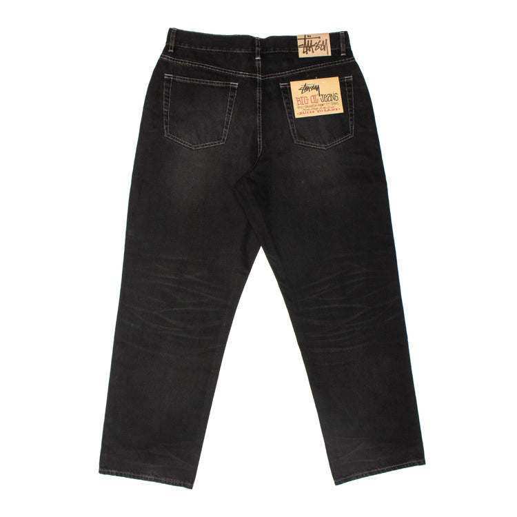 Stussy | Big Ol' Jean Vintage Wash Denim
Style # 116698
Color : Black