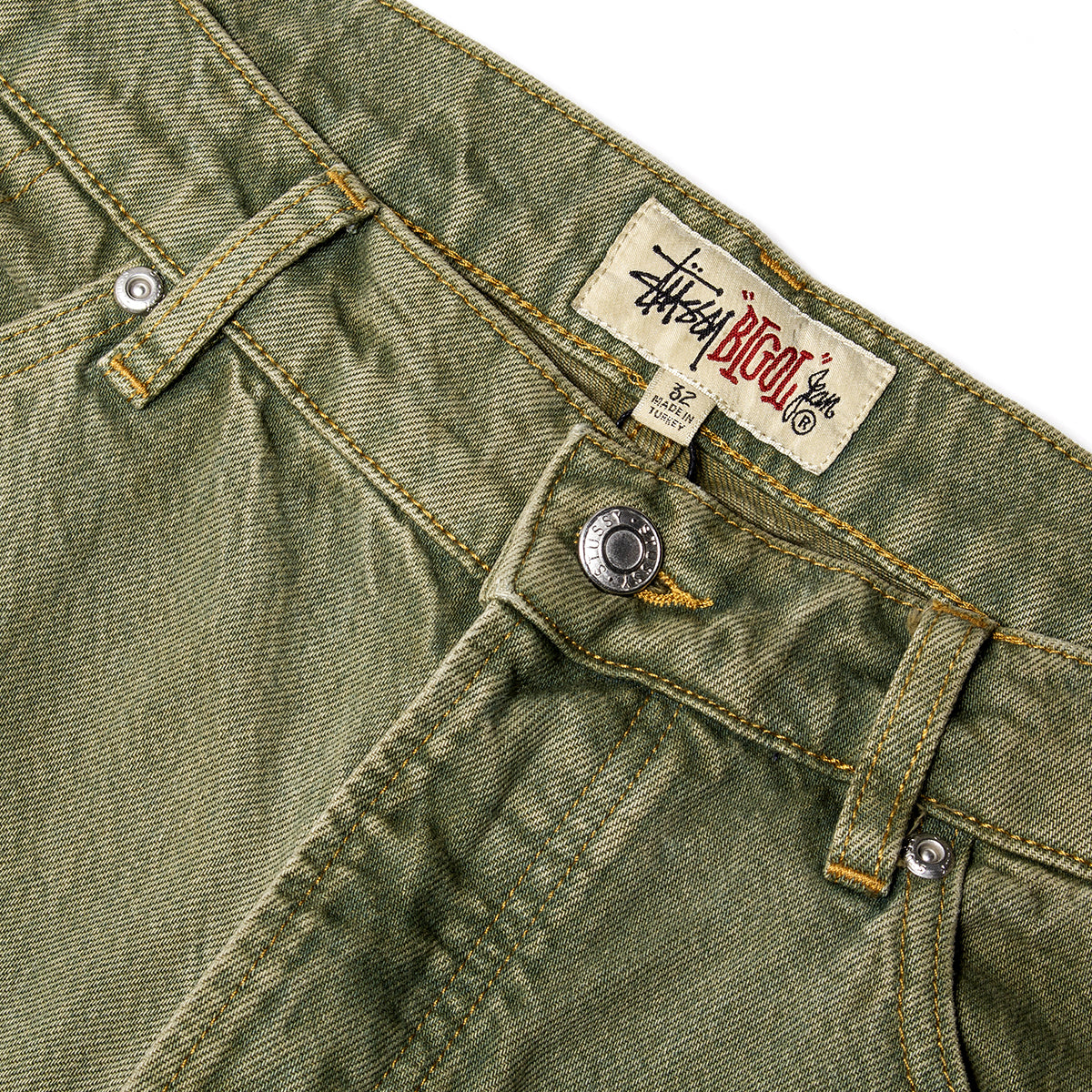 Stussy | Big Ol' Jean Denim
Style # 116599
Color : Faded Army