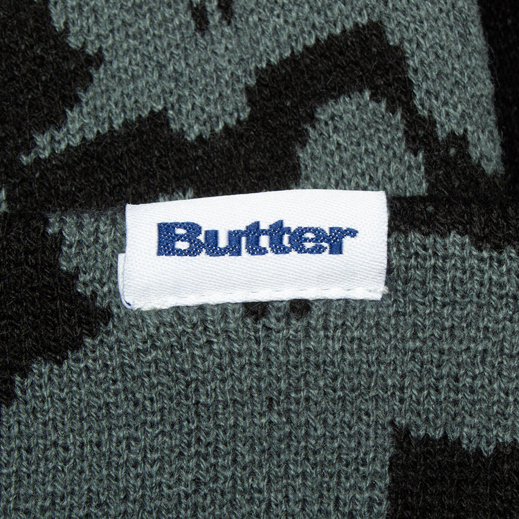 Butter Goods | Floral Beanie Color : Black