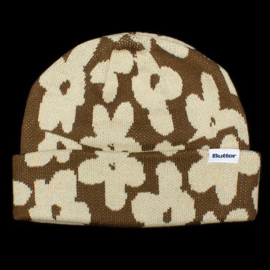 Butter Goods | Floral Beanie Color : Brown