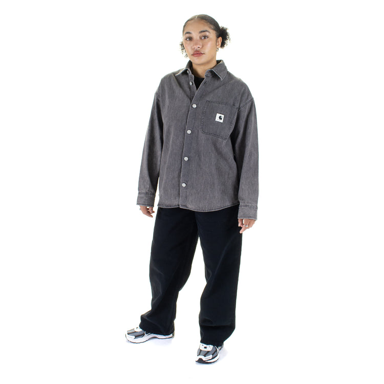 Carhartt WIP - Women's Marly Shirt
Style # I035584-89
Color : Black (Bleached)