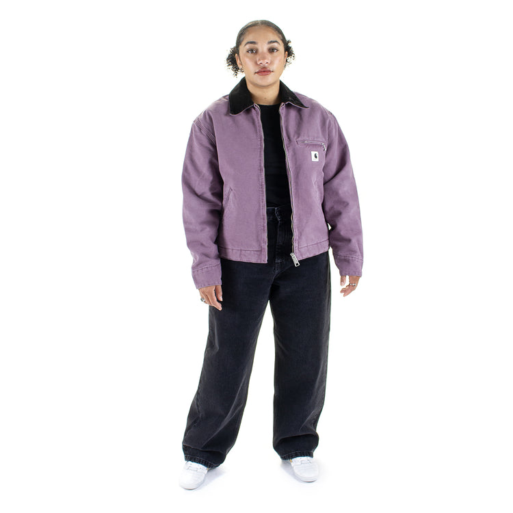 Carhartt WIP - Women's OG Detroit Jacket
Style # I035672-3DT
Color : Phlox / Black (Stone Canvas)