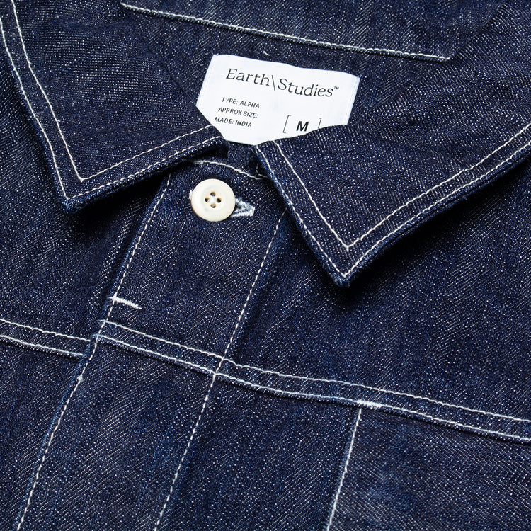 Earth Studies - Shift Jacket
Style # MS-120
Color : Denim